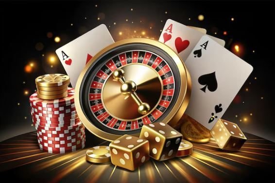 Live dealer baccarat table with card layout and betting zones